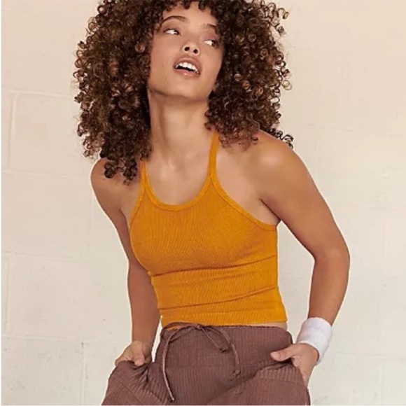 FP Movement by Free People Tops - FP Movement by Free People Golden Ribbed Tank Top NWOT